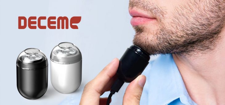 超小型、軽量の電動シェーバー「DECEM USBミニシェーバー」新発売 ～わずか40g、徹底的なミニマルデザイン、回転刃でパワフル高速動作～