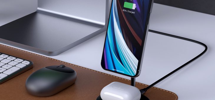 HYPER、Magsafe対応iPhoneにピタッと付着する「HyperJuice マグネット式2-in-1ワイヤレス充電スタンド」販売開始