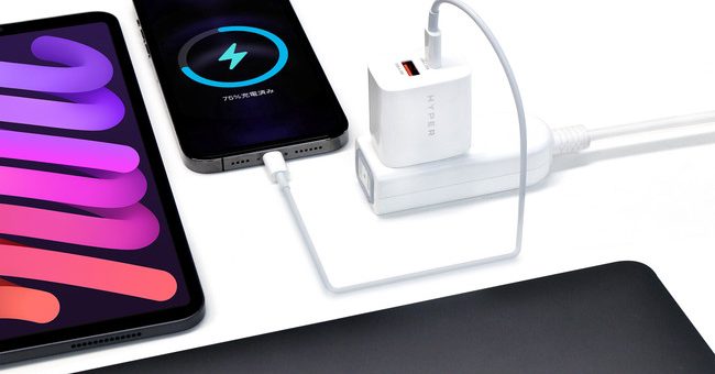 HYPER、最大20W＆USB-C/Aの2口ポートのUSB電源アダプタ販売開始