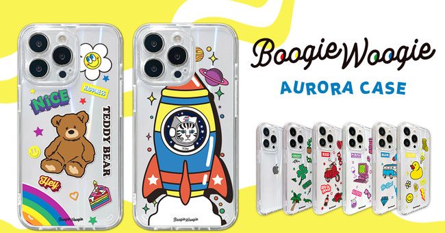 日本初上陸ブランド BOOGIE WOOGIE、虹色に輝くオーロラケース iPhone13シリーズ発売