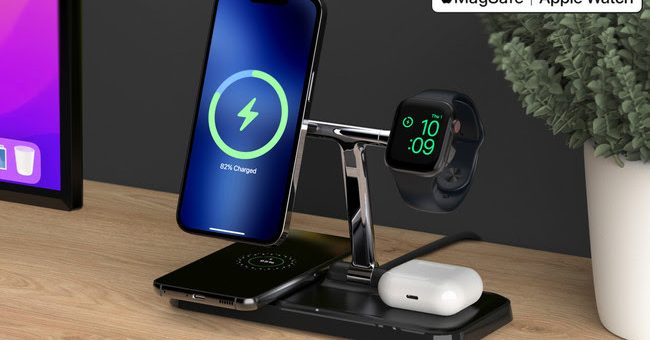 HYPERよりMade for MagSafe、Apple Watch認証取得の4in1 充電スタンド Makuake先行発売