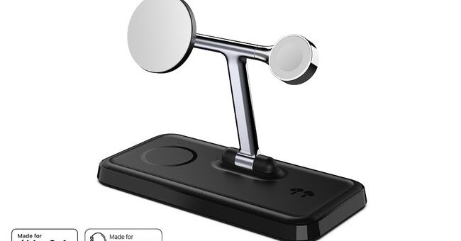 HYPER、Made for MagSafe認証取得の4in1 MagSafe充電スタンド発売