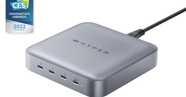 HYPER、世界初！GaN電源アダプタとThunderbolt 4ハブが一体化した「HyperDrive Thunderbolt 4 パワーハブ」発売