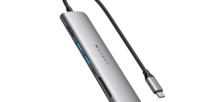 HYPER、薄さ1.3センチのスリムなハブ「HyperDrive SLAB 7-in-1 USB-Cハブ」発売
