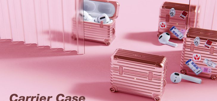 miak、精巧なスーツケース型AirPodsケースに「ピンク」登場