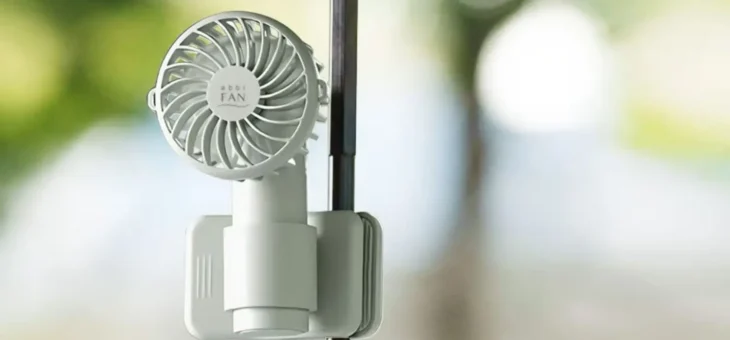 ロア、4 WAY多機能クリップ付ハンディ扇風機「abbiFan CLIP」発売