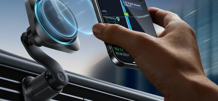 ESR、Qi2 25W認証で悪路でも安定した超急速ワイヤレス充電が可能な車載ホルダー『OmniLock』発売