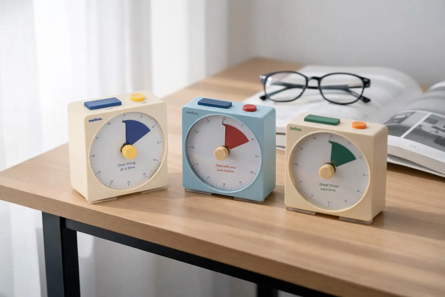Nelna、時間を見える化。集中をサポートするタイマー『Focus-On Timer』新色発売