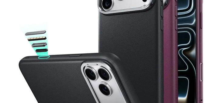ESR、上質なヴィーガンシリコーンレザー採用のMagSafe対応iPhone18 Pro/ Pro Max ケース「Atelier」発売