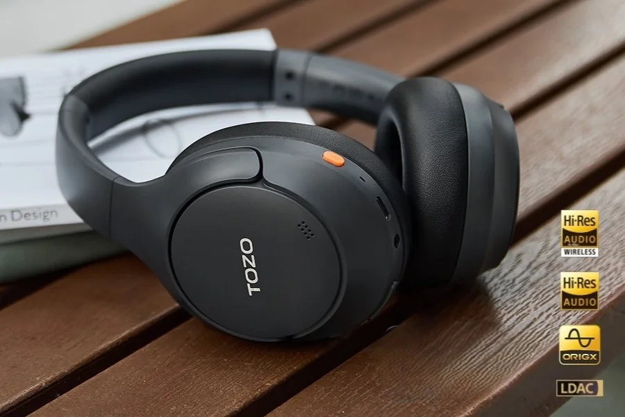 TOZO、LDAC対応・40mm DLC振動板で高解像度サウンドを実現した折りたたみ式ヘッドホン『H20』発売