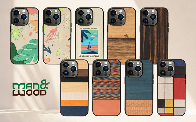 Man＆Wood、新デザインを追加したiPhone14向け「天然木ケース」発売